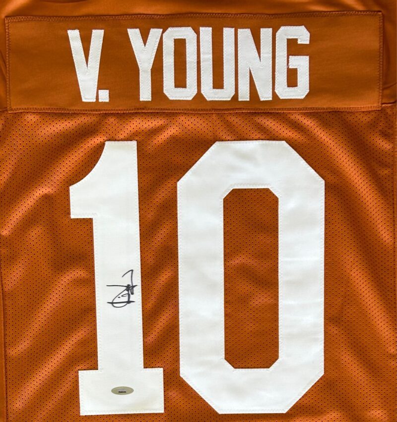 Vince Young Signed Autographed Custom Orange Jersey TriStar Authentic - Image 2
