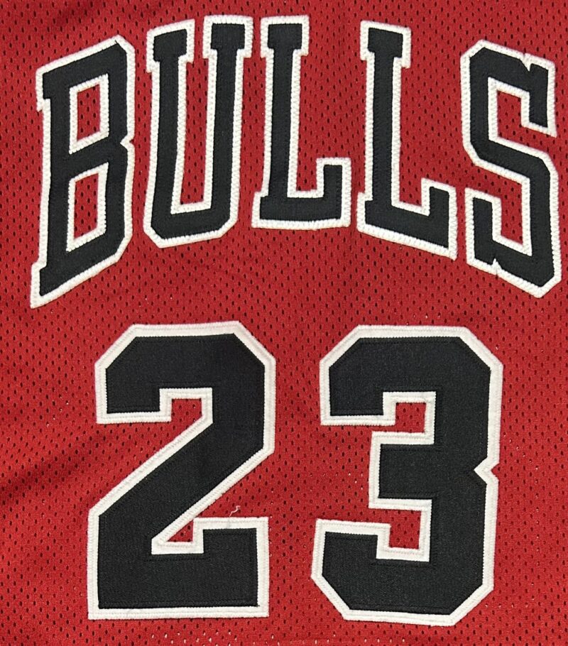 Michael Jordan Signed Chicago Bulls Red Stats Jersey 23/23 Upper Deck & GOAT - Image 6