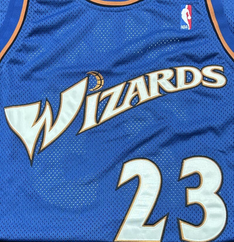 Michael Jordan Signed Washington Wizards Blue Jersey Upper Deck & GOAT - Image 4