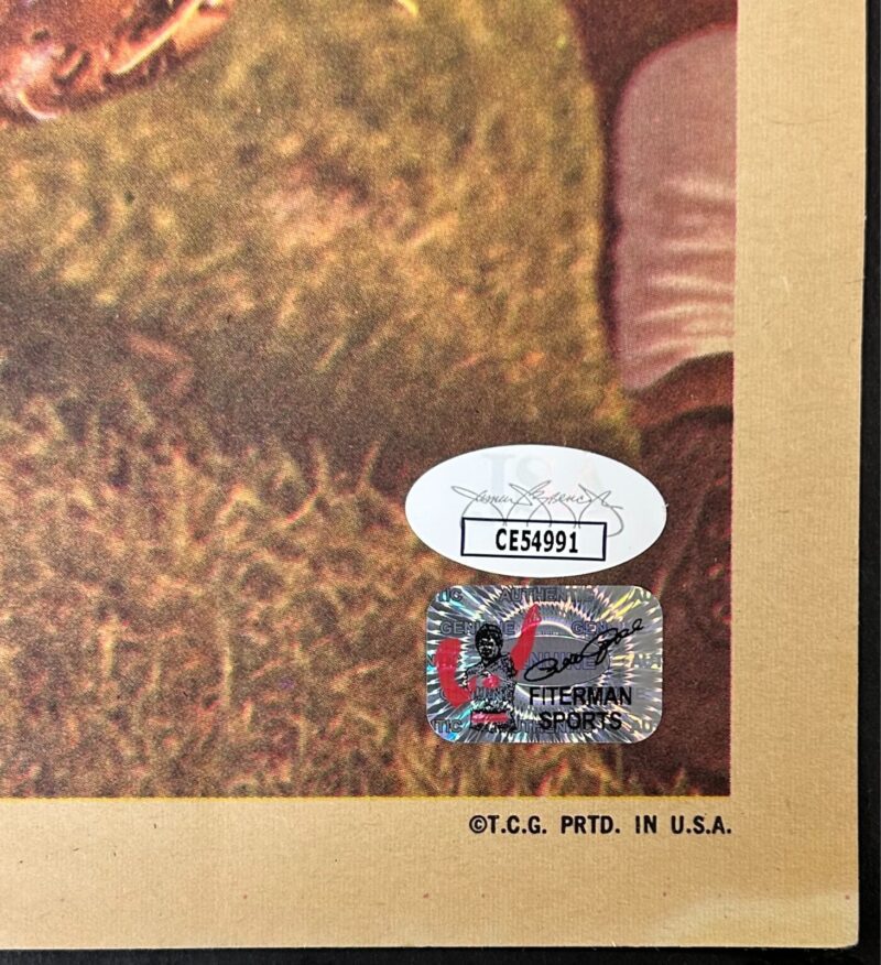 Pete Rose Signed Autographed Original Topps Poster JSA Authenticated - Image 3