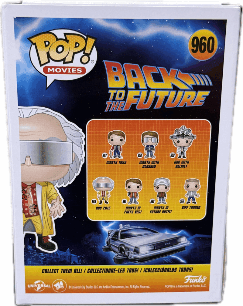 Christopher Lloyd Doc 2015 Signed Back to The Future POP Figure 960 JSA Yellow - Image 2