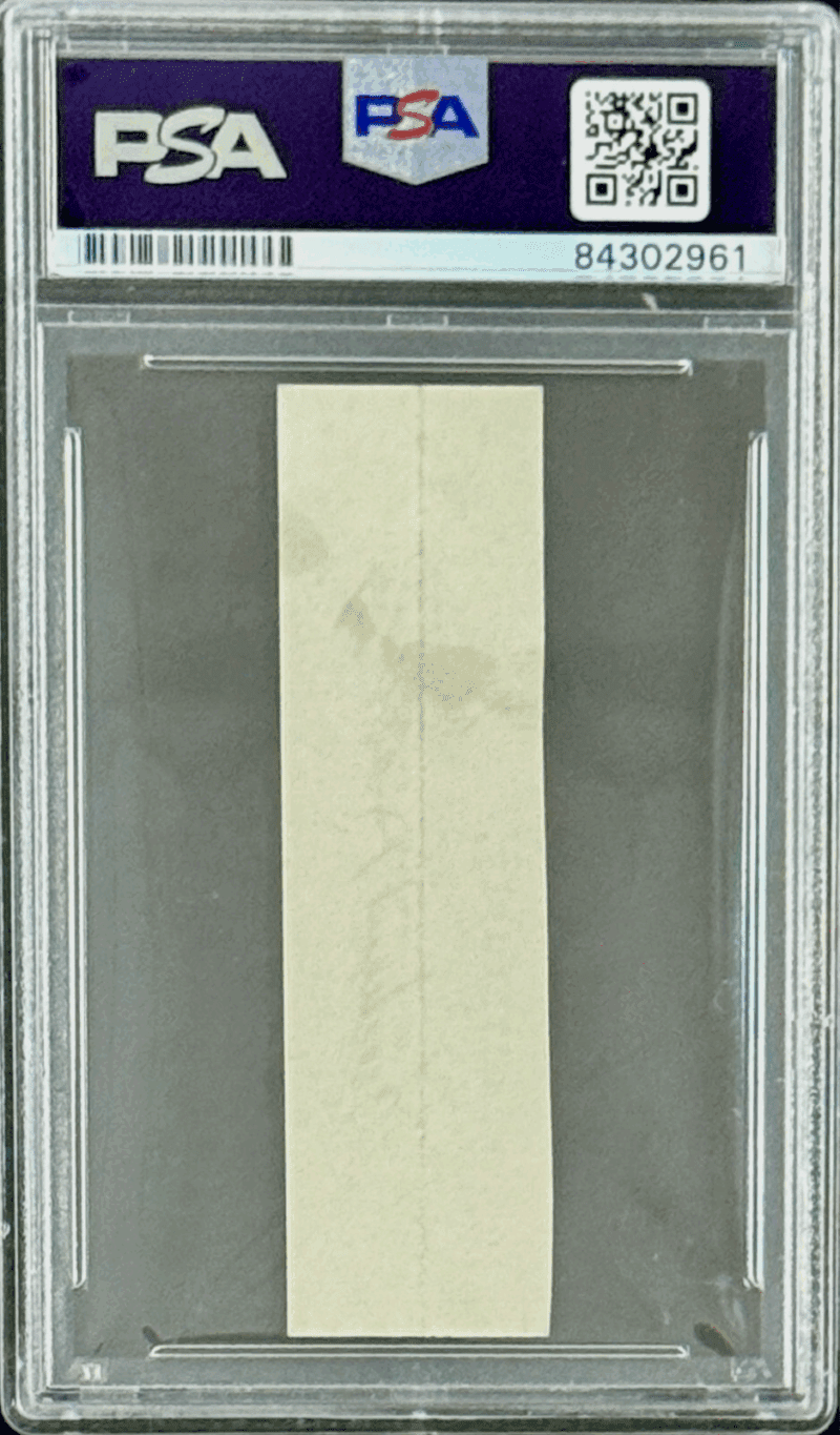 President Herbert Hoover Signed Autographed Business Card PSA 84302961 NM-MMT 8 - Image 3