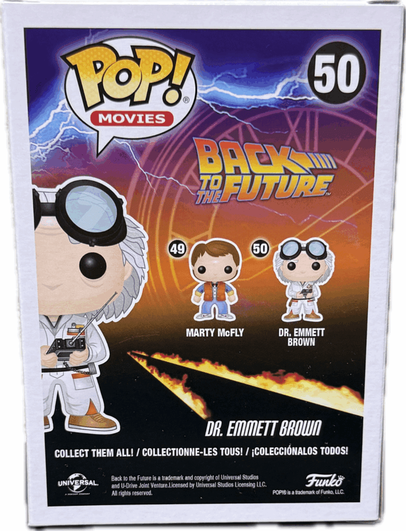 Christopher Lloyd Dr. Emmett Brown Signed Back to The Future POP Figure 50 JSA B - Image 5