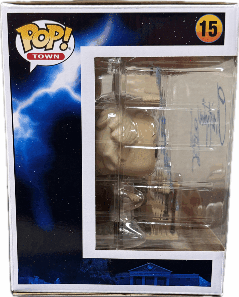 Christopher Lloyd Doc Clock Tower Signed Back to The Future POP Figure 15 JSA B - Image 2