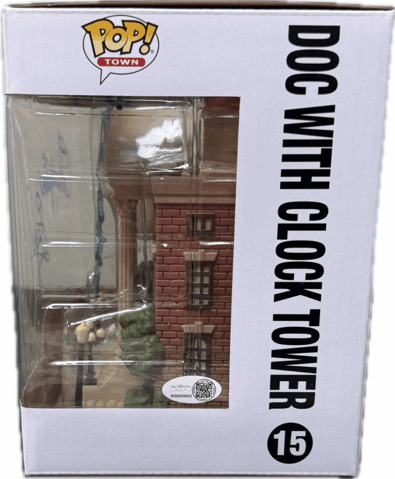 Christopher Lloyd Doc Clock Tower Signed Back to The Future POP Figure 15 JSA B - Image 3
