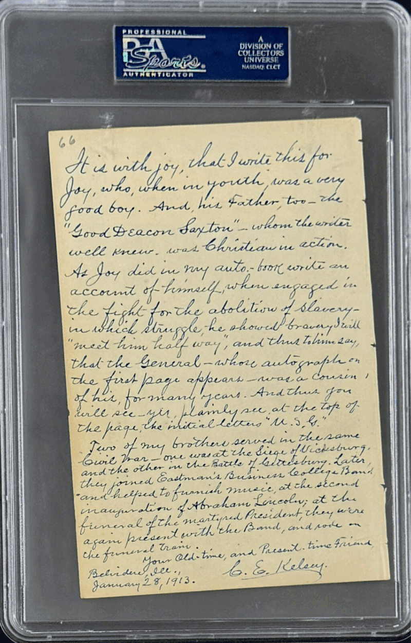Alexander Graham Bell Signed Cut PSA 84077216 Inventor of The Telephone - Image 2