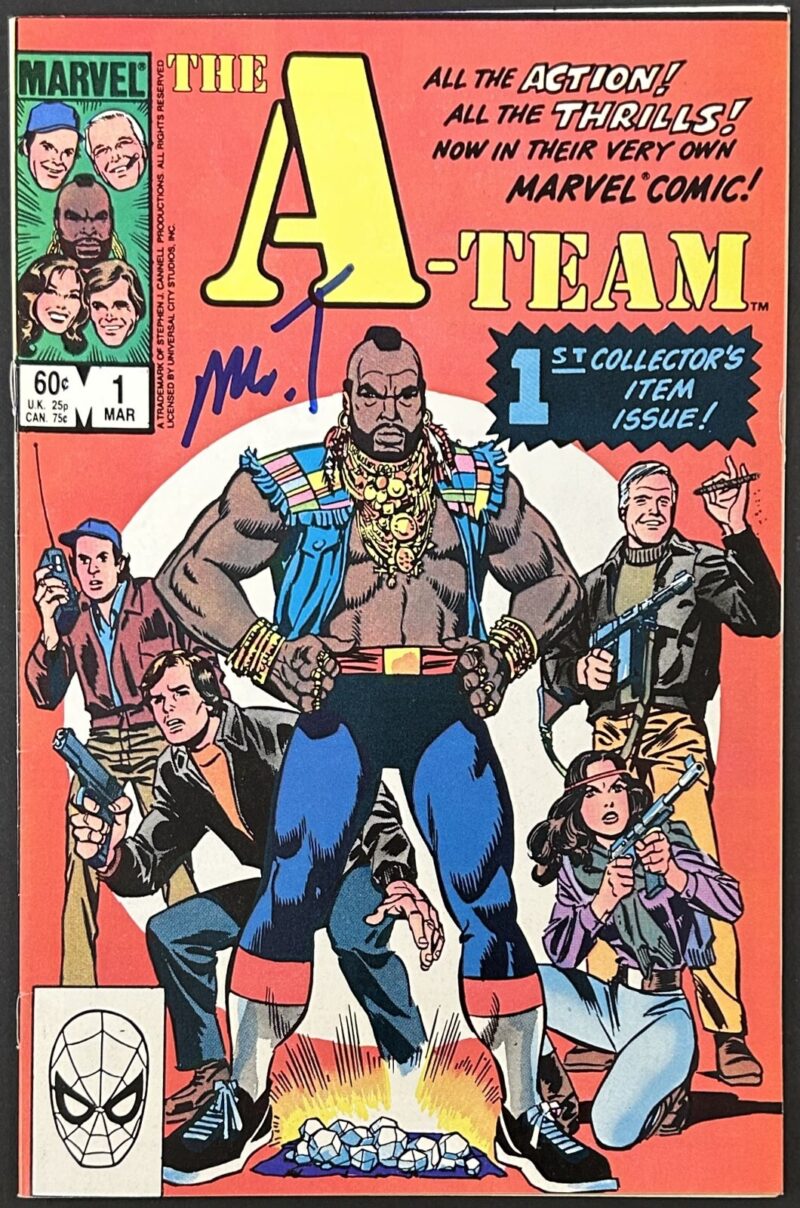 Mr. T Signed Autographed Original 1st Marvel The A-Team Comic Book JSA WB889609