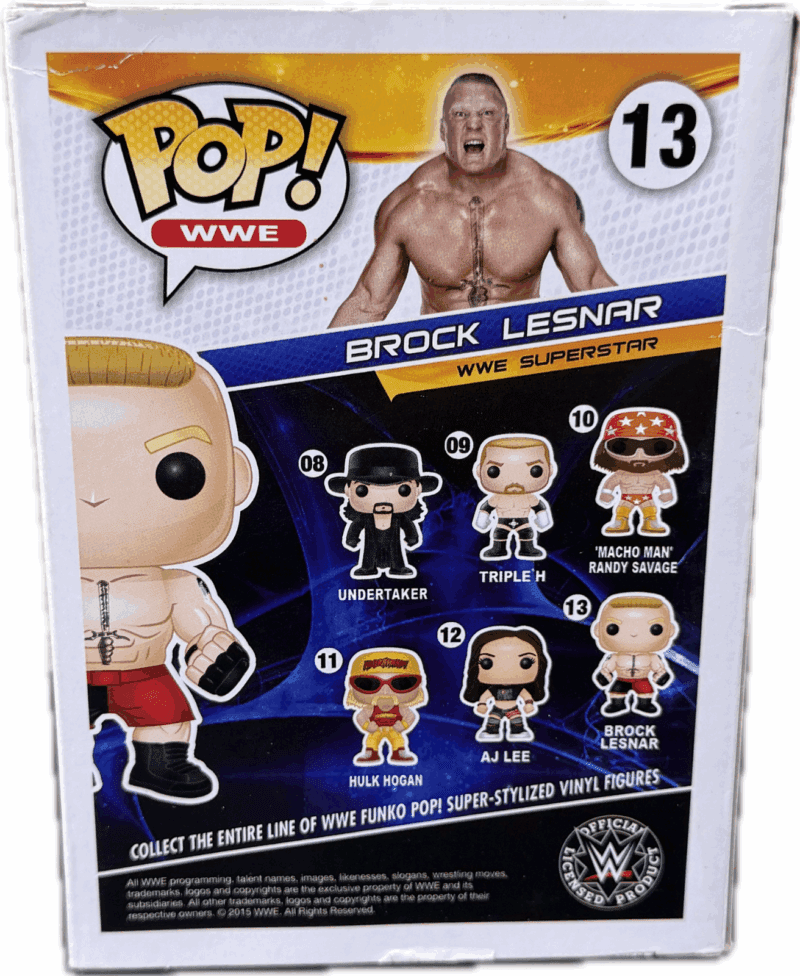 Brock Lesnar Signed Autographed Funko POP 13 JSA Authenticated White WA549408 - Image 3