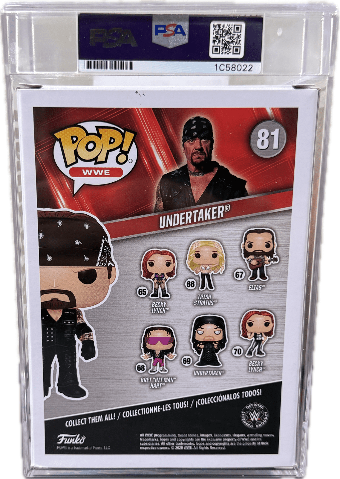 Undertaker Signed Autographed Funko 81 106 PSA Authentic & Encapsulated - Image 4