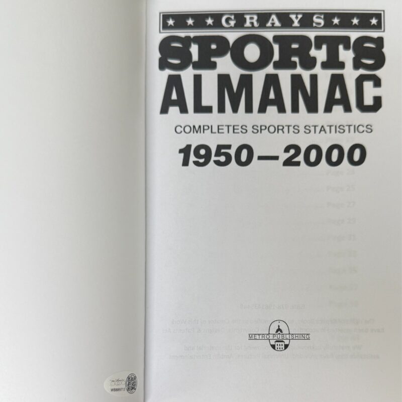 Michael J. Fox Signed Marty McFly Back to the Future Sports Almanac JSA Authen - Image 3