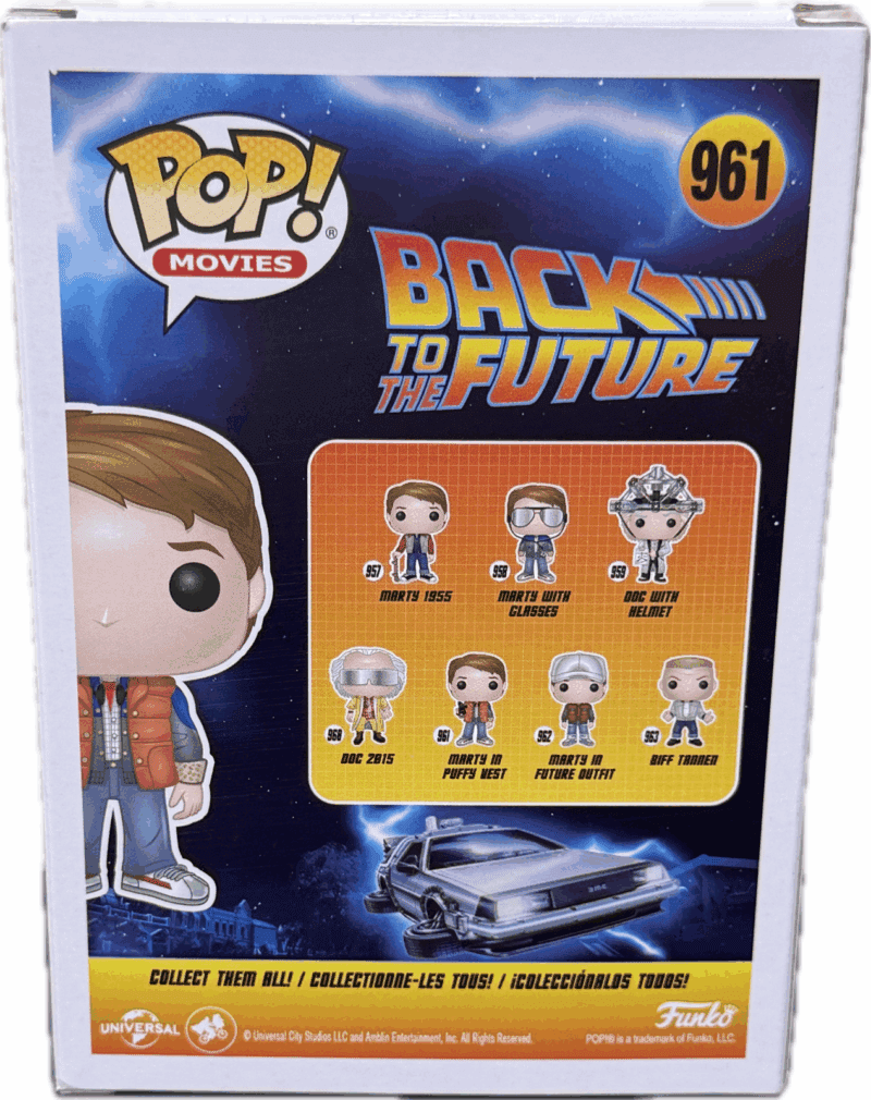 Michael J Fox Marty McFly Signed Back to The Future POP Figure 961 JSA Blue - Image 5
