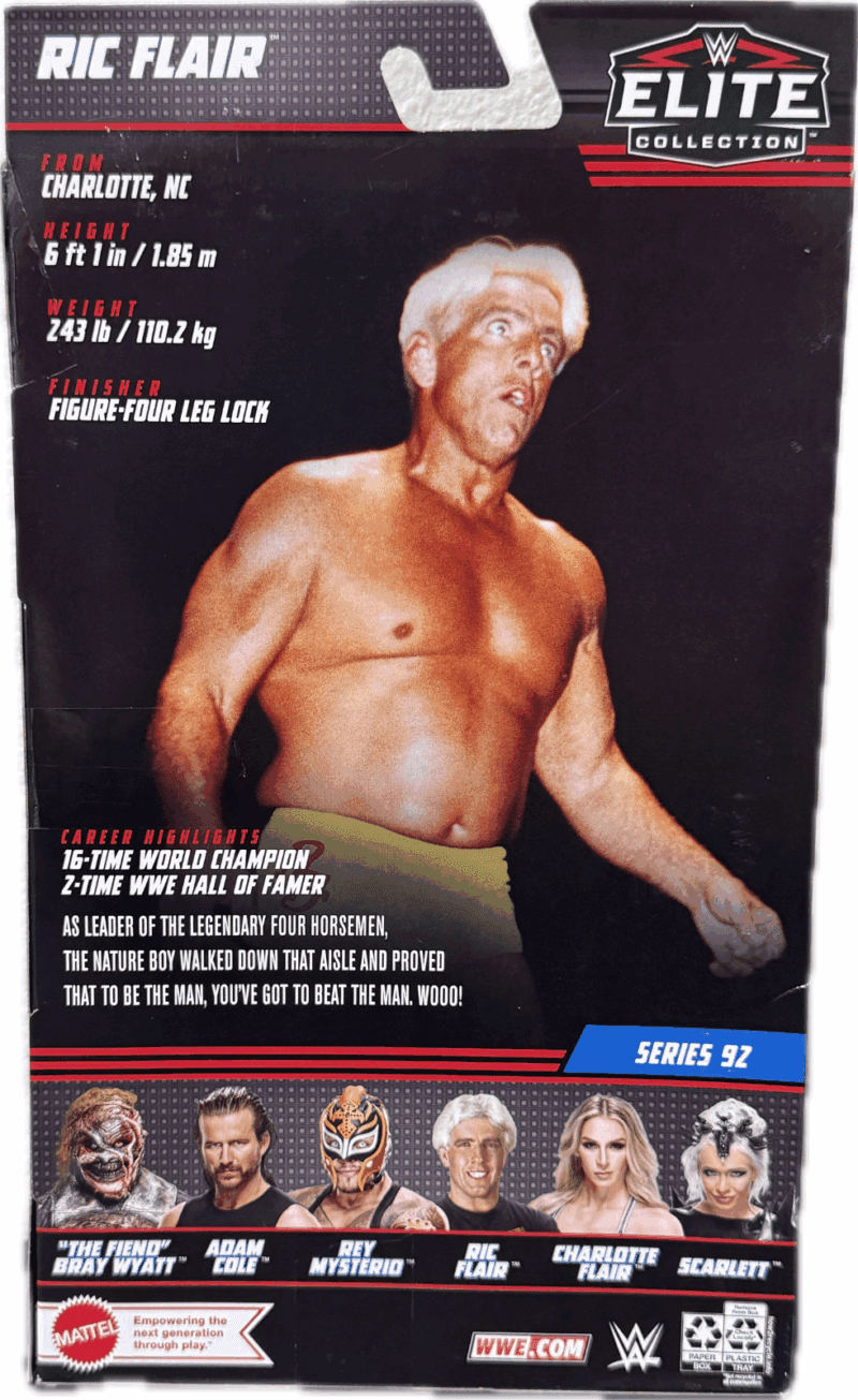 Ric Flair Signed Autographed Elite Series 92 Action Figure JSA RED 16x Wooooo - Image 2
