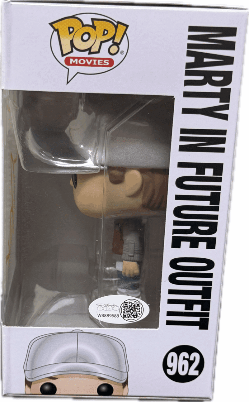 Michael J Fox Marty McFly Signed Back to The Future POP Figure 962 JSA Yellow - Image 2