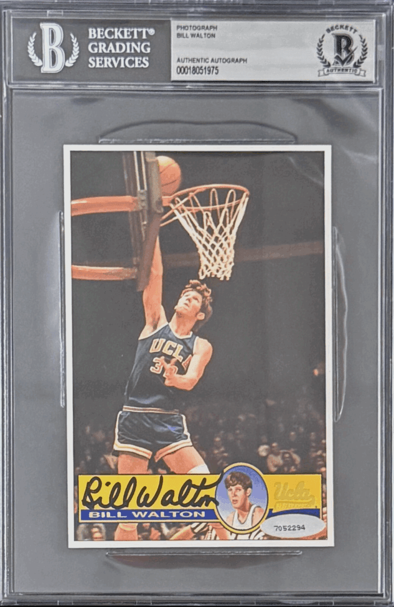 Bill Walton Signed Autographed 4x6 Photograph Beckett 18051975 UCLA