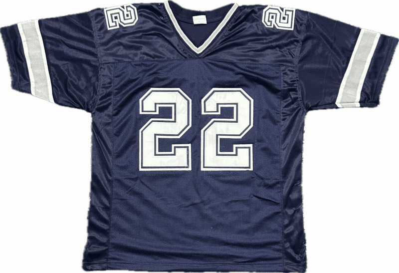 EMMITT SMITH Signed Autographed Blue/White Jersey JSA & PROVA Authenticated - Image 3