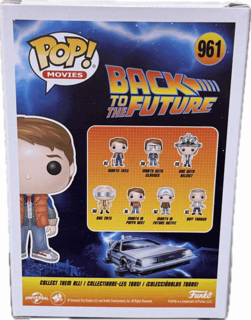 Michael J Fox Marty McFly Signed Back to The Future POP Figure 961 JSA Yellow - Image 6