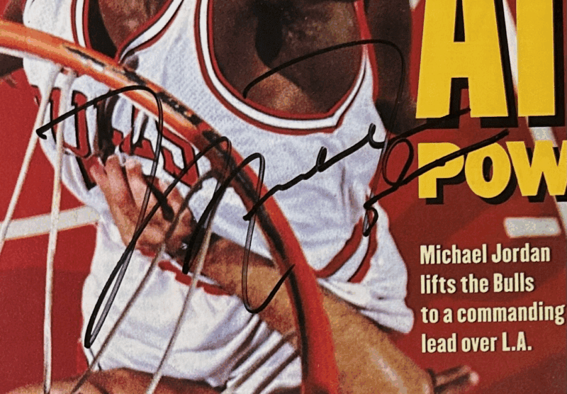 Michael Jordan Signed Sports Illustrated Newsstand Magazine 6/17/91 CGC 8.0 JSA - Image 2