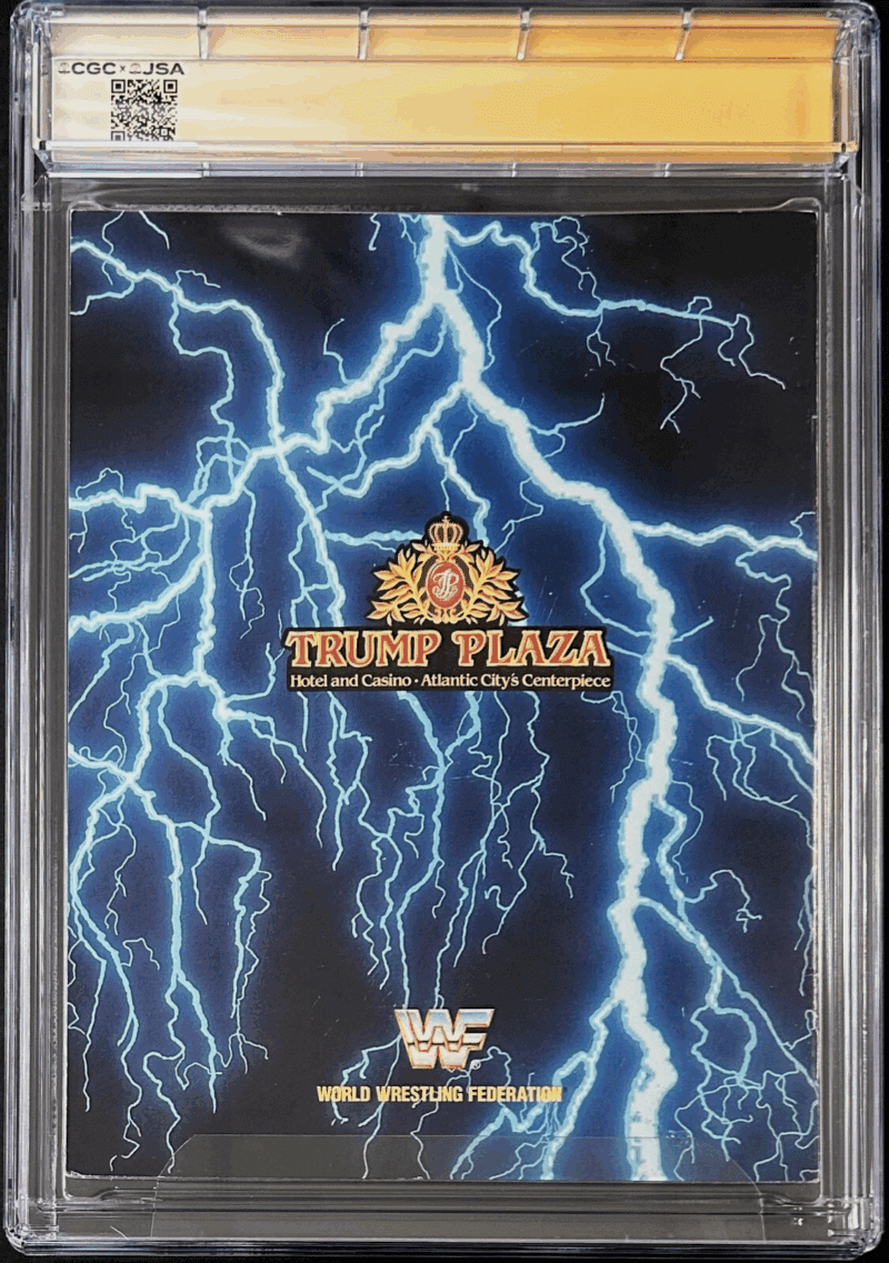 Hulk Hogan Signed WWF WrestleMania IV Program CGC 8.5 JSA Pop 1 None Higher - Image 4