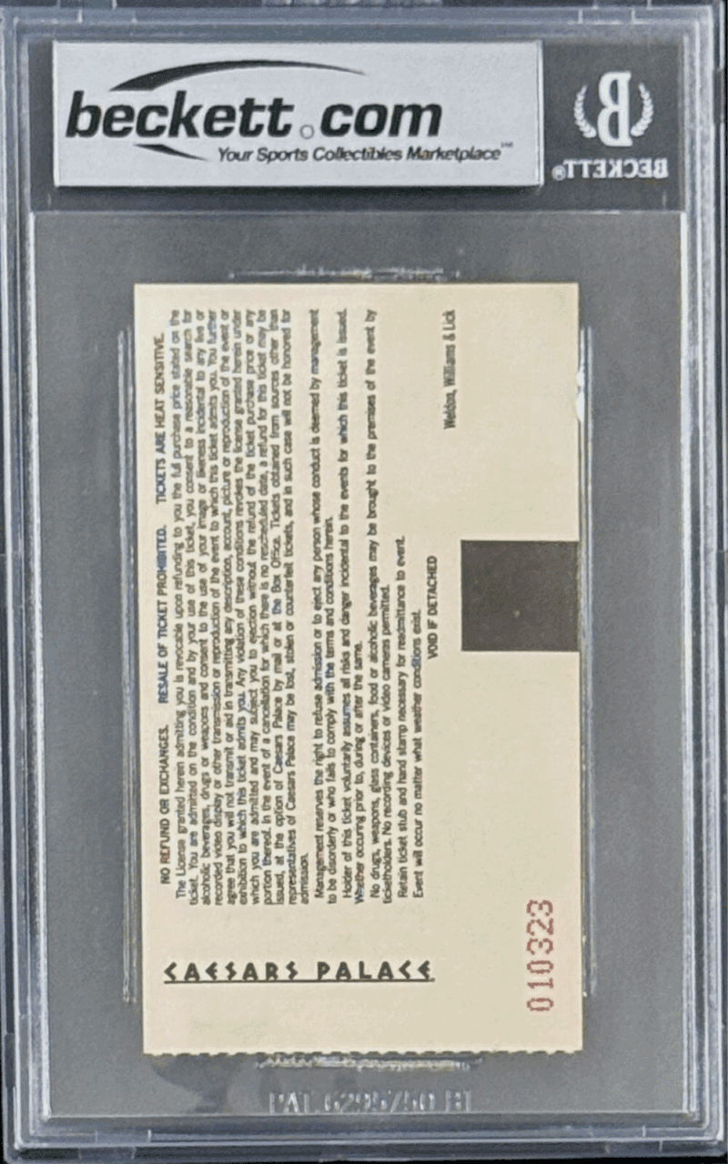 Hulk Hogan Signed WWF WrestleMania IX Ticket Stub Beckett 9 Mint Def. Yokozuna - Image 3