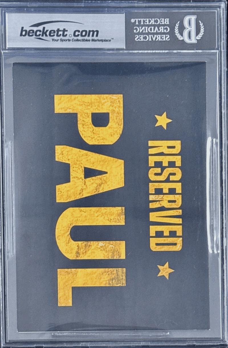 Jake Paul Signed Reserved Sign from Tyson vs Paul Press Conference Fight Beckett - Image 3