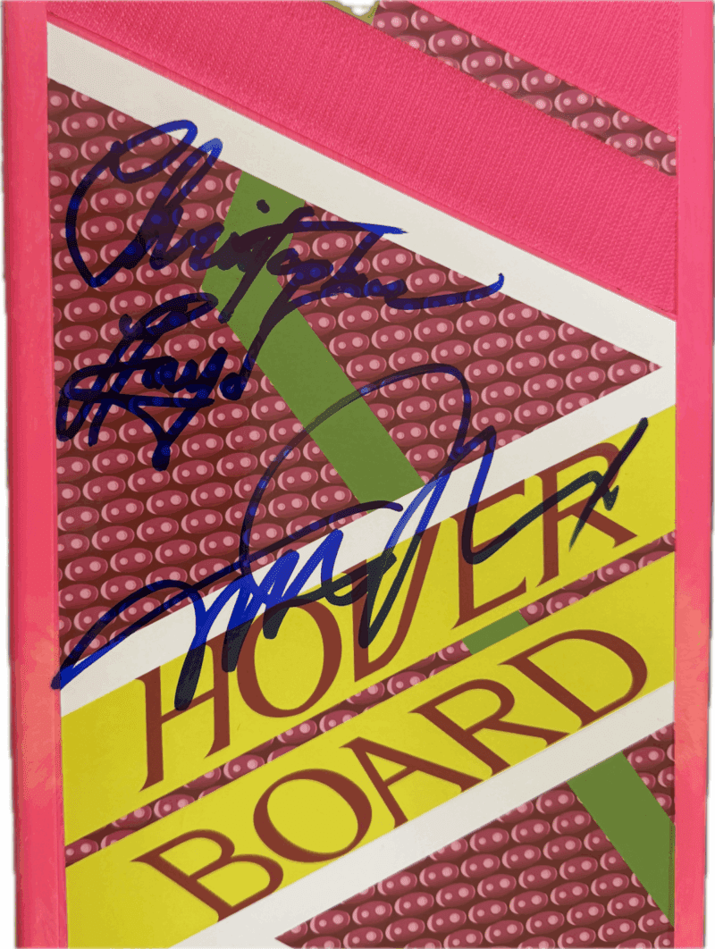 Michael J. Fox & Christopher Lloyd Signed Back To The Future Hoverboard JSA - Image 2