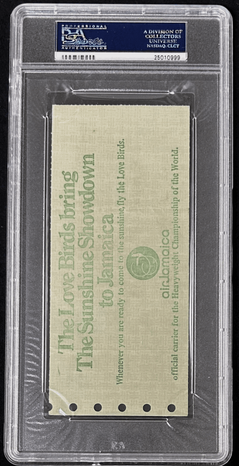 George Foreman vs Joe Frazier 1973 Boxing Ticket PSA 2 The Sunshine Showdown - Image 3