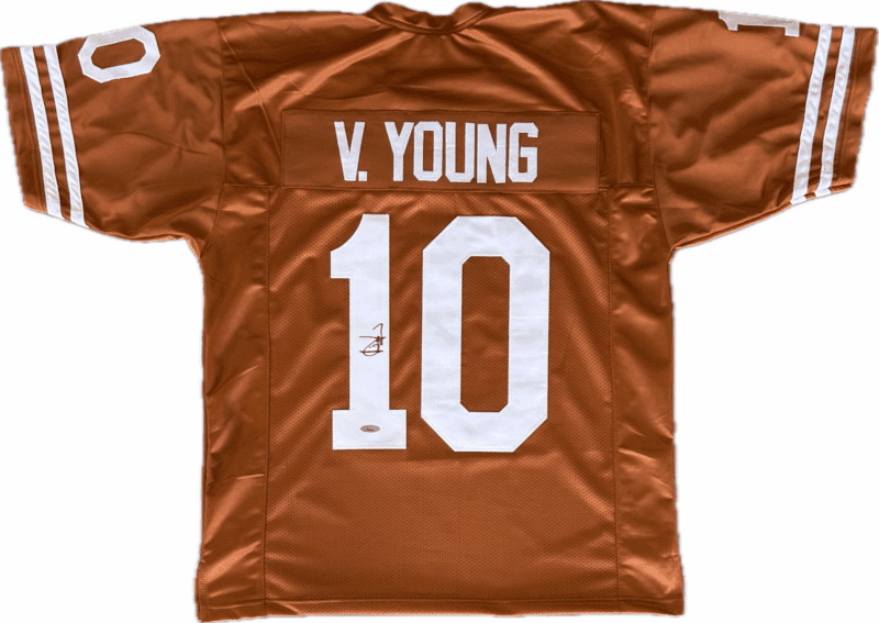 Vince Young Signed Autographed Custom Orange Jersey TriStar Authentic