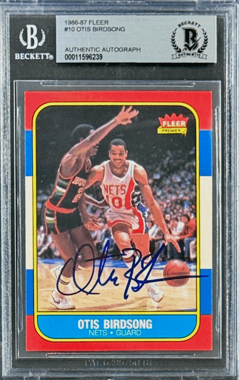 Otis Birdsong Signed Autographed 1986-87 Fleer Card #10 Beckett 1596239