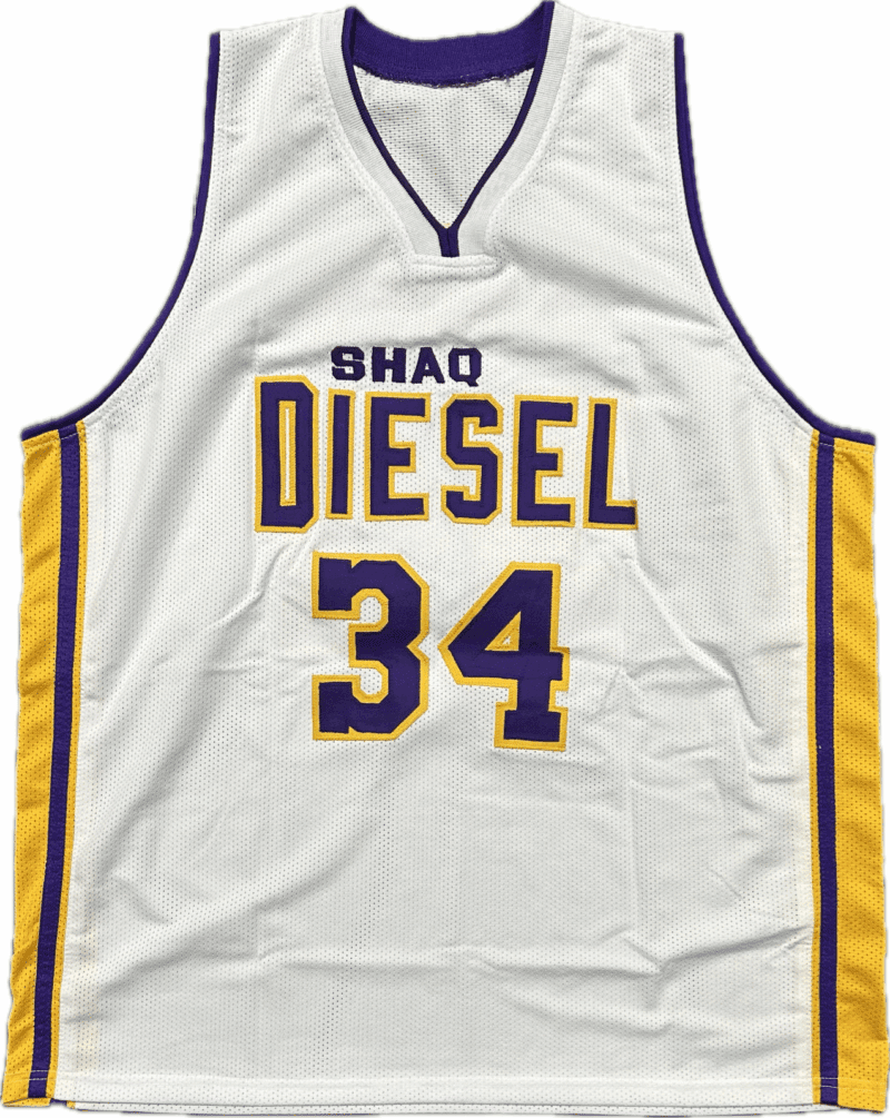 Shaquille "SHAQ" O'Neal Signed Autographed White/Purple/Yellow Jersey Beckett - Image 3