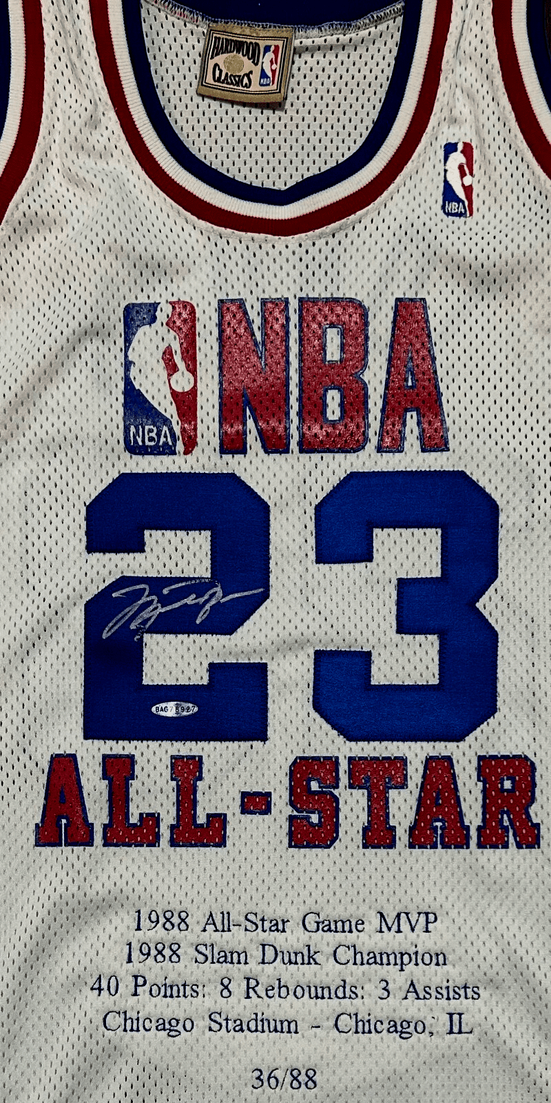 NBA オールスター1988 ジョーダン オーセンティックジャージー 紙タグ付き NBA オールスター1988 ジョーダン オーセンティックジャージー