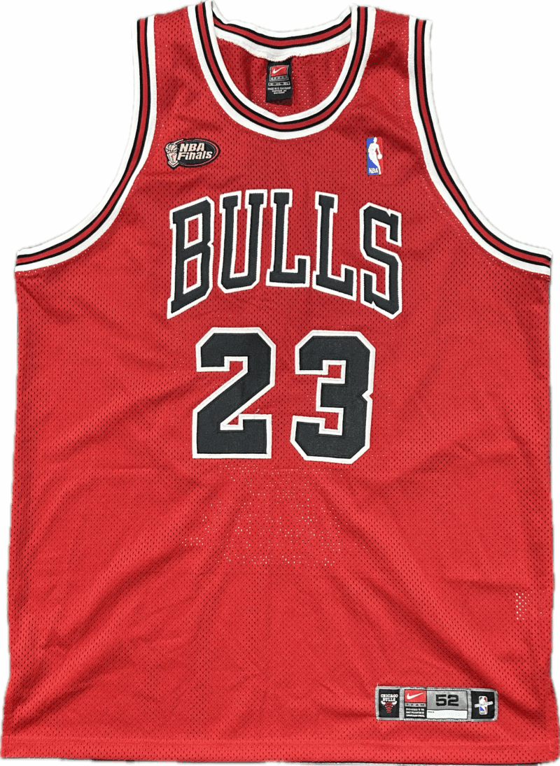 Michael Jordan Signed Chicago Bulls Red Stats Jersey 23/23 Upper Deck & GOAT - Image 5