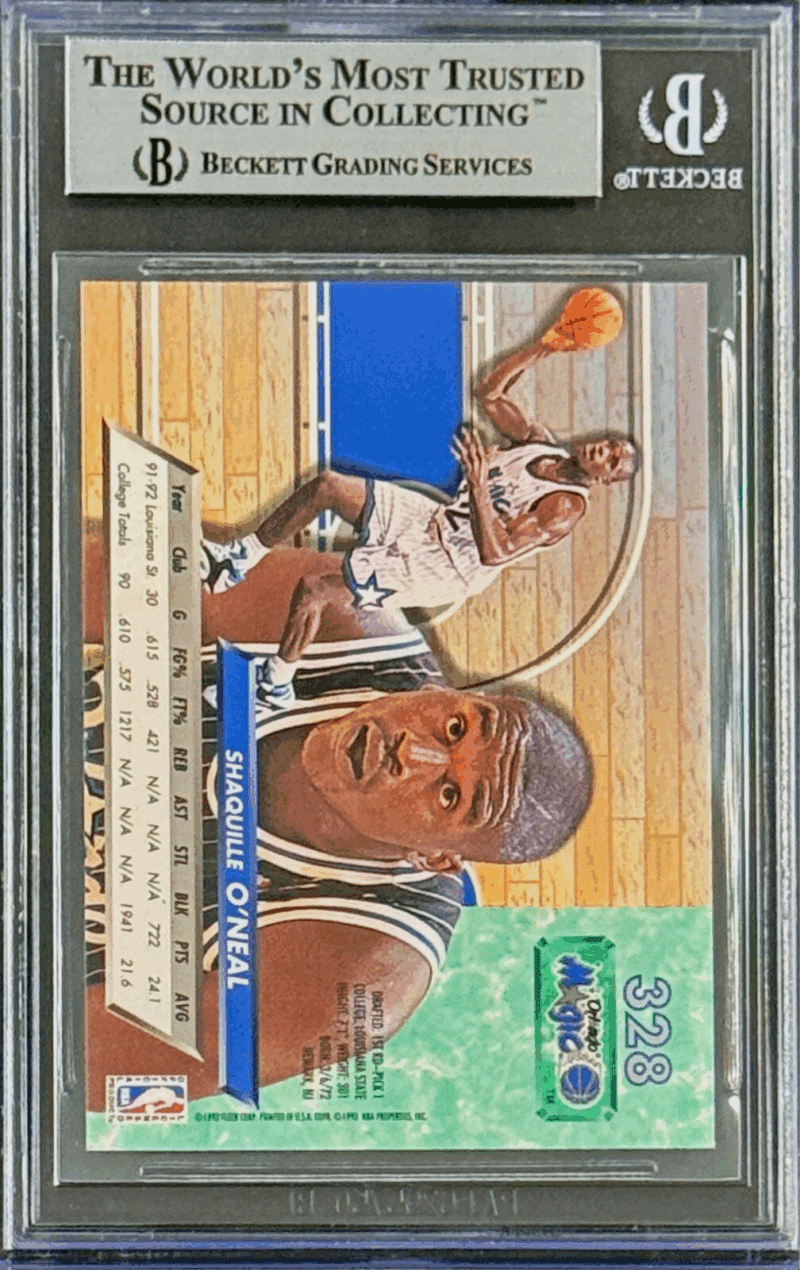 Shaquille O'Neal SHAQ Signed 1992-93 Fleer Ultra Rookie Card #328 BAS 14059557 - Image 2