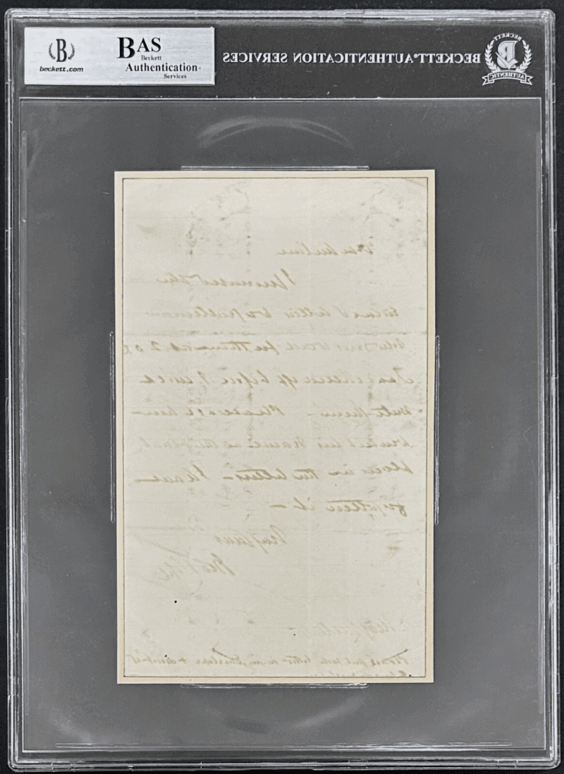 US General John Pope Signed Autographed Letter Beckett 14083406 - Image 2