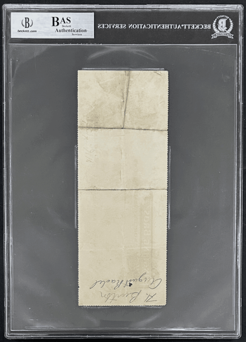 Al Ringling Signed Autographed 1913 Ringling Brothers Check Beckett 14083404 - Image 3