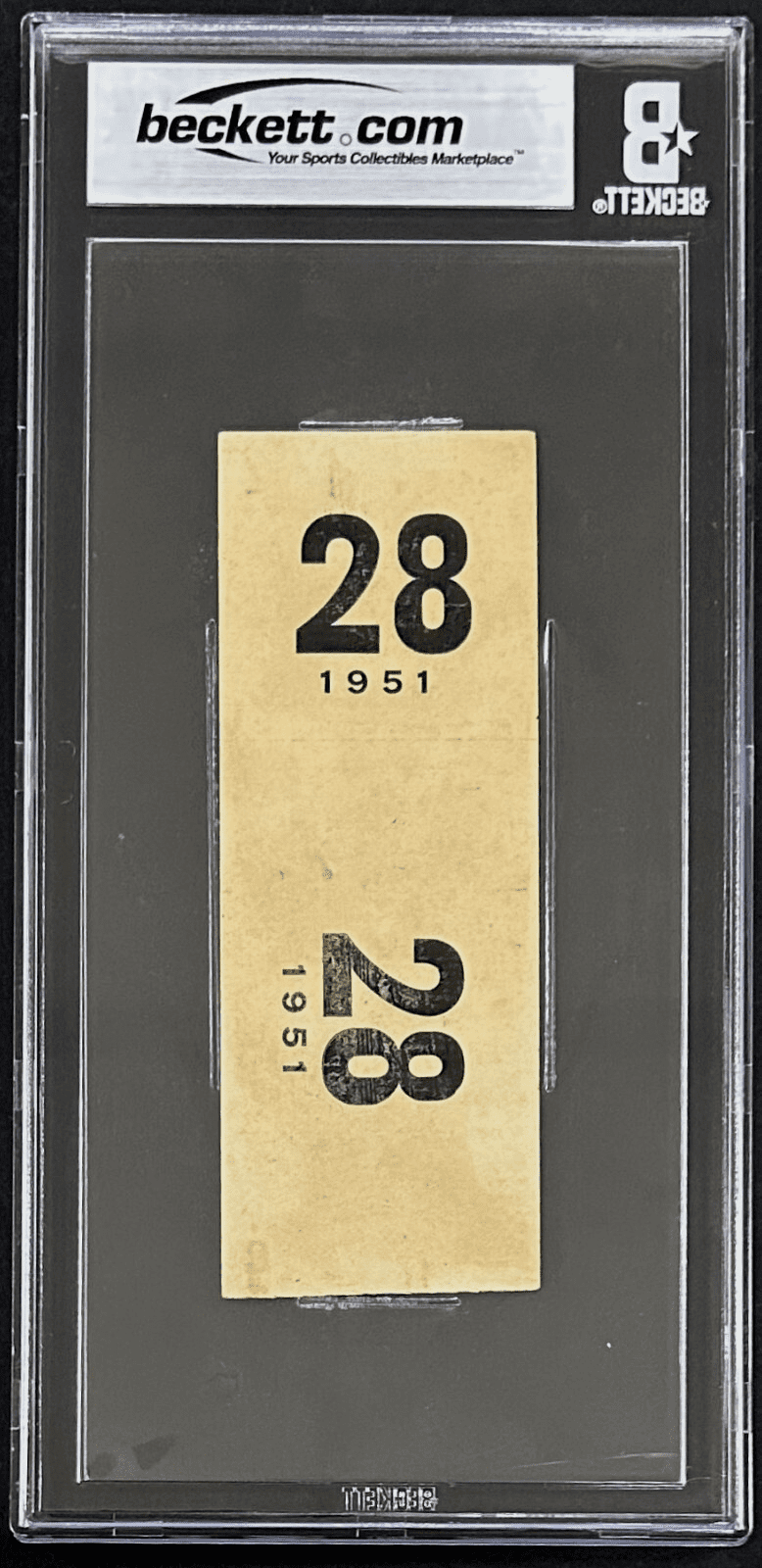 24th Annual Golden Gloves Tournament of Champs 2/28/51 Full Ticket Beckett 3 VG - Image 3