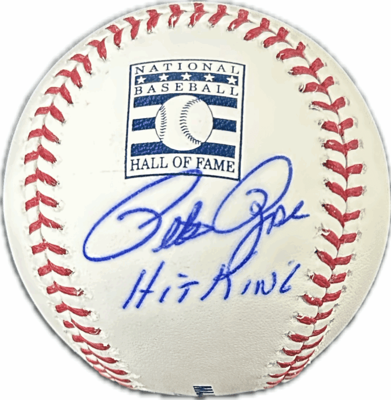 Pete Rose Signed Hall of Fame Baseball JSA & Rose Exclusive Player Hologram HK 2