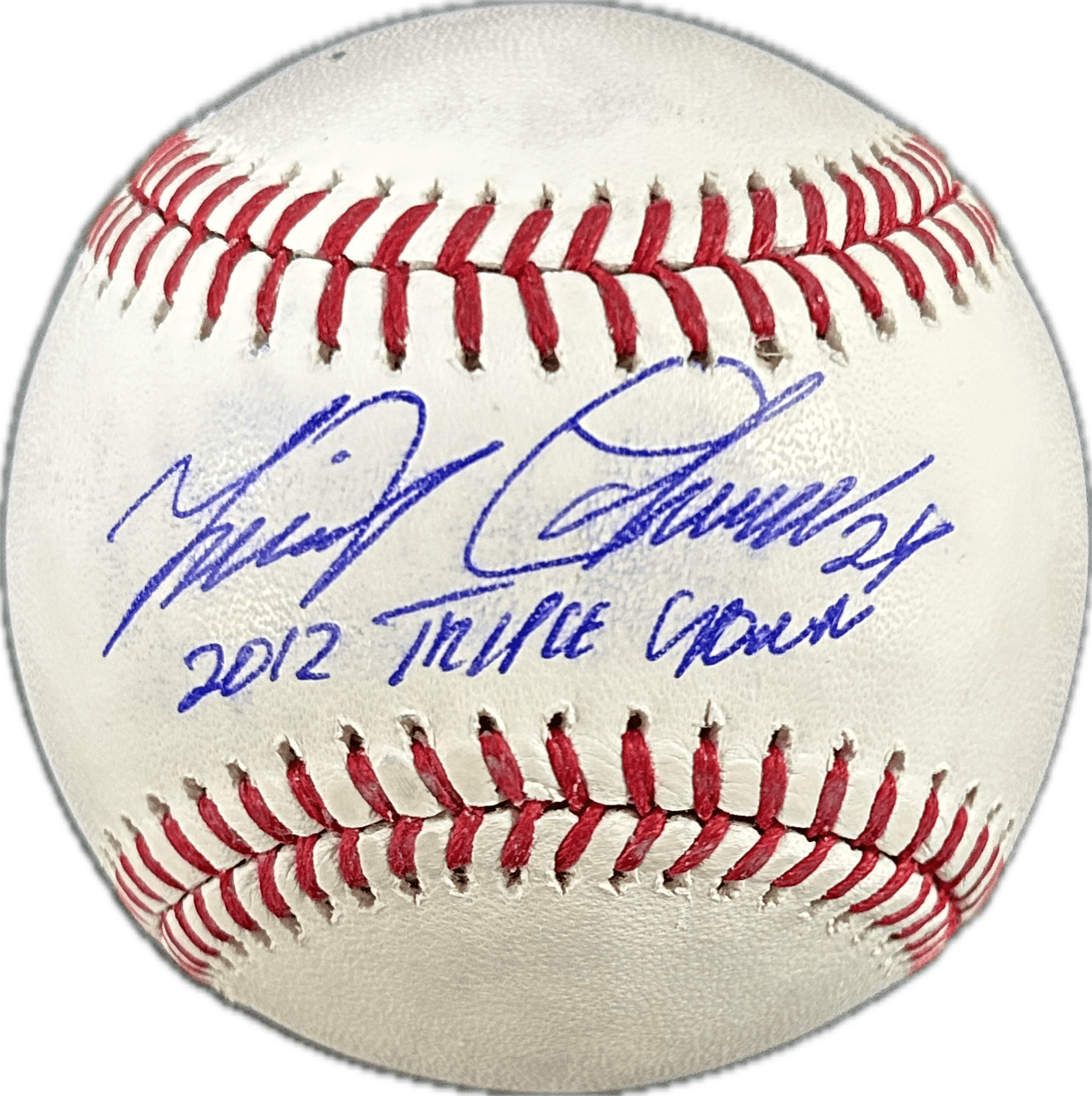 Miguel Cabrera Signed Autographed OMLB Baseball Beckett Authen 2012 Tiple Crown