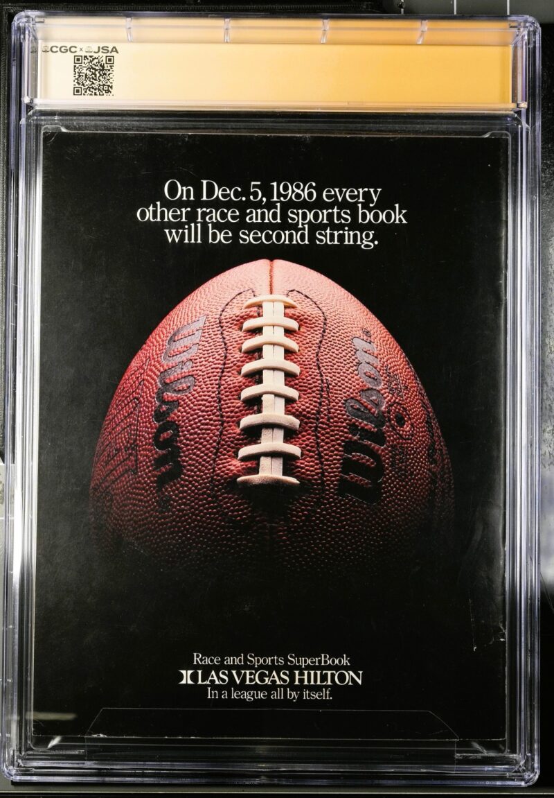 Mike Tyson vs Berbick Signed Program CGC 6.5 JSA Tyson Becomes Youngest Champion - Image 4