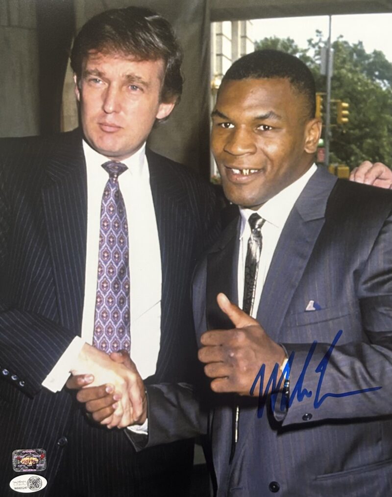 Mike Tyson Signed Autographed 11x14 Photo JSA & Mike Tyson Authentic Trump 1