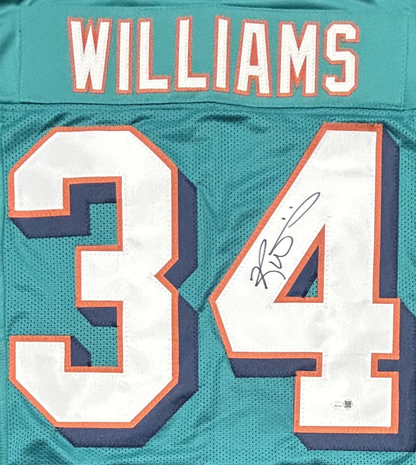Ricky Williams Signed Autographed Green/White Jersey JSA Authenticated - Image 2
