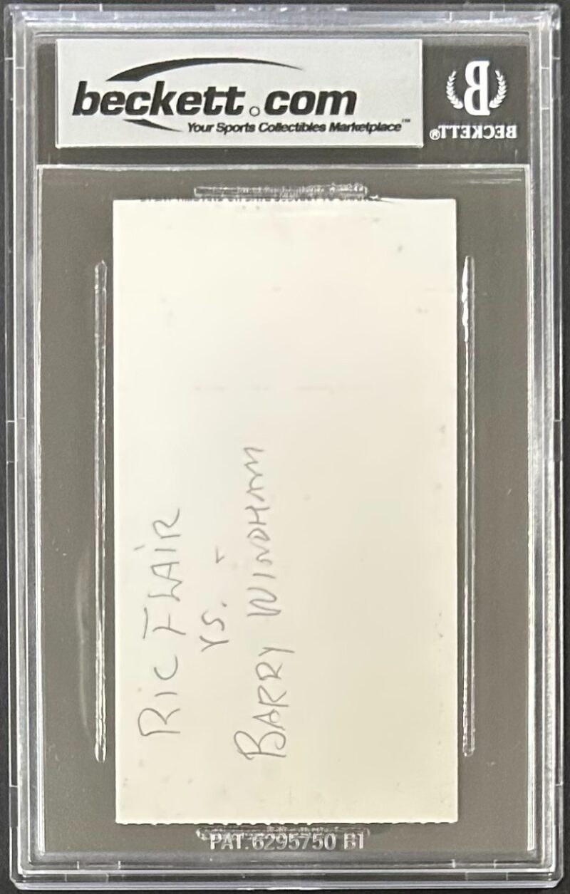 Ric Flair Signed CWF Jun. 26, 1984 Ticket Stub Beckett Authentic 18057339 - Image 3