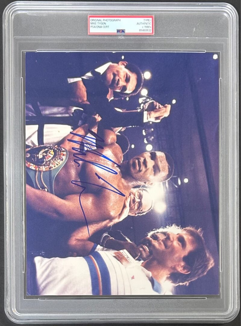 Mike Tyson Signed Original 1980 Type 1 Photograph PSA/DNA Tyson WBC Champion - Image 4
