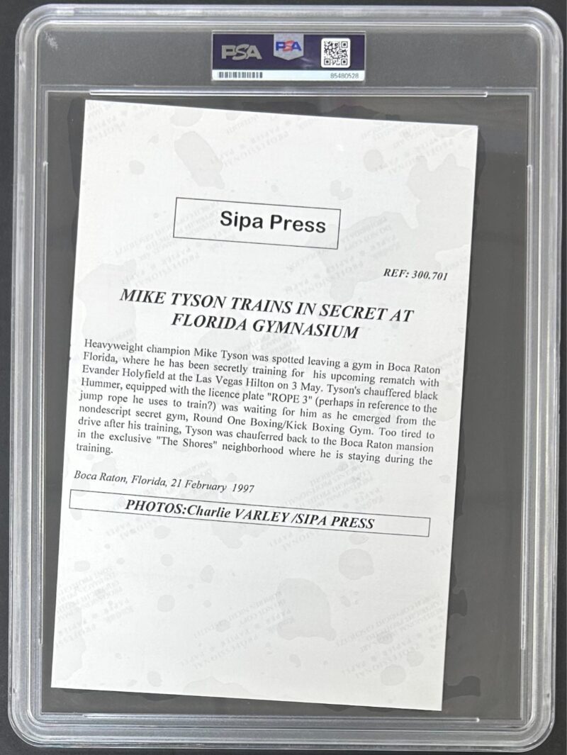 Mike Tyson Signed Original 1997 Type 1 Photograph PSA/DNA Hummer - Image 4