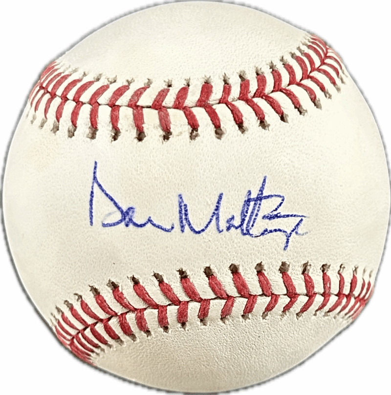 Don Mattingly Signed Autographed OMLB Baseball MLB Authenticated