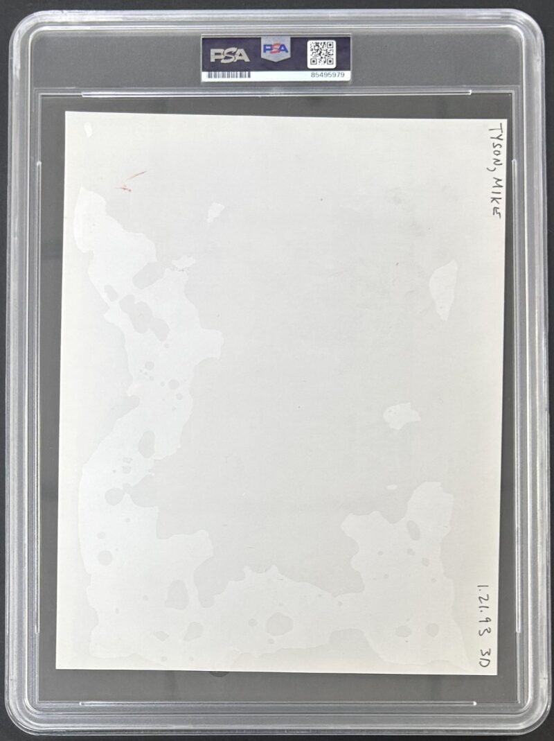 Mike Tyson Signed 1991 Type 3 Photograph PSA/DNA Weigh-In Fight With Stewart - Image 4