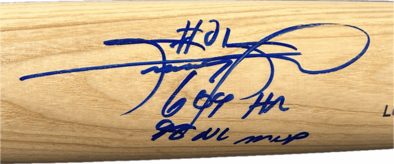 Sammy Sosa Signed Blonde Louisville Slugger Bat Beckett Authenticated BL69751 - Image 3