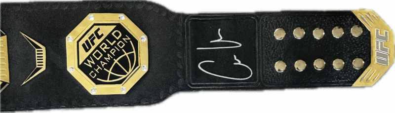 Conor McGregor Signed Autographed Custom Black & Gold Belt Beckett Authenticated - Image 2