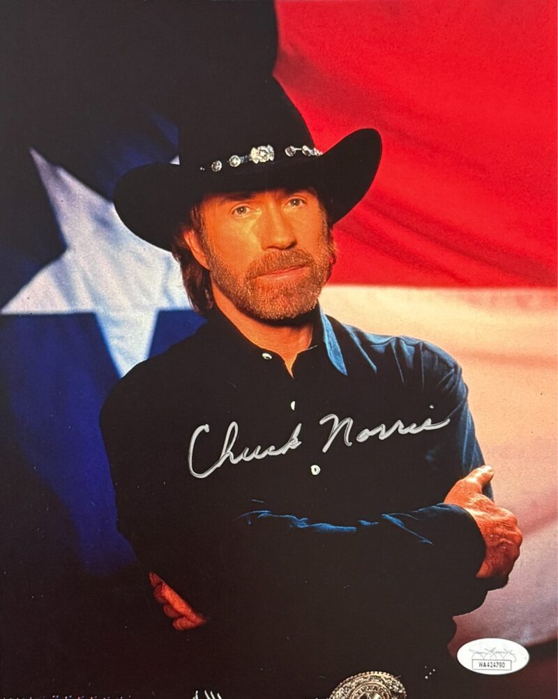 Chuck Norris Autographed Signed 8x10 Photo JSA Walker Texas Ranger