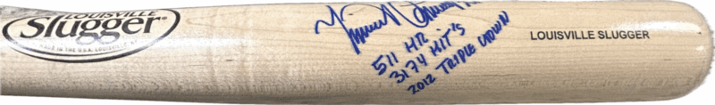 Miguel Cabrera Signed Blonde Louisville Slugger Bat Beckett Authentic BR41657 - Image 3