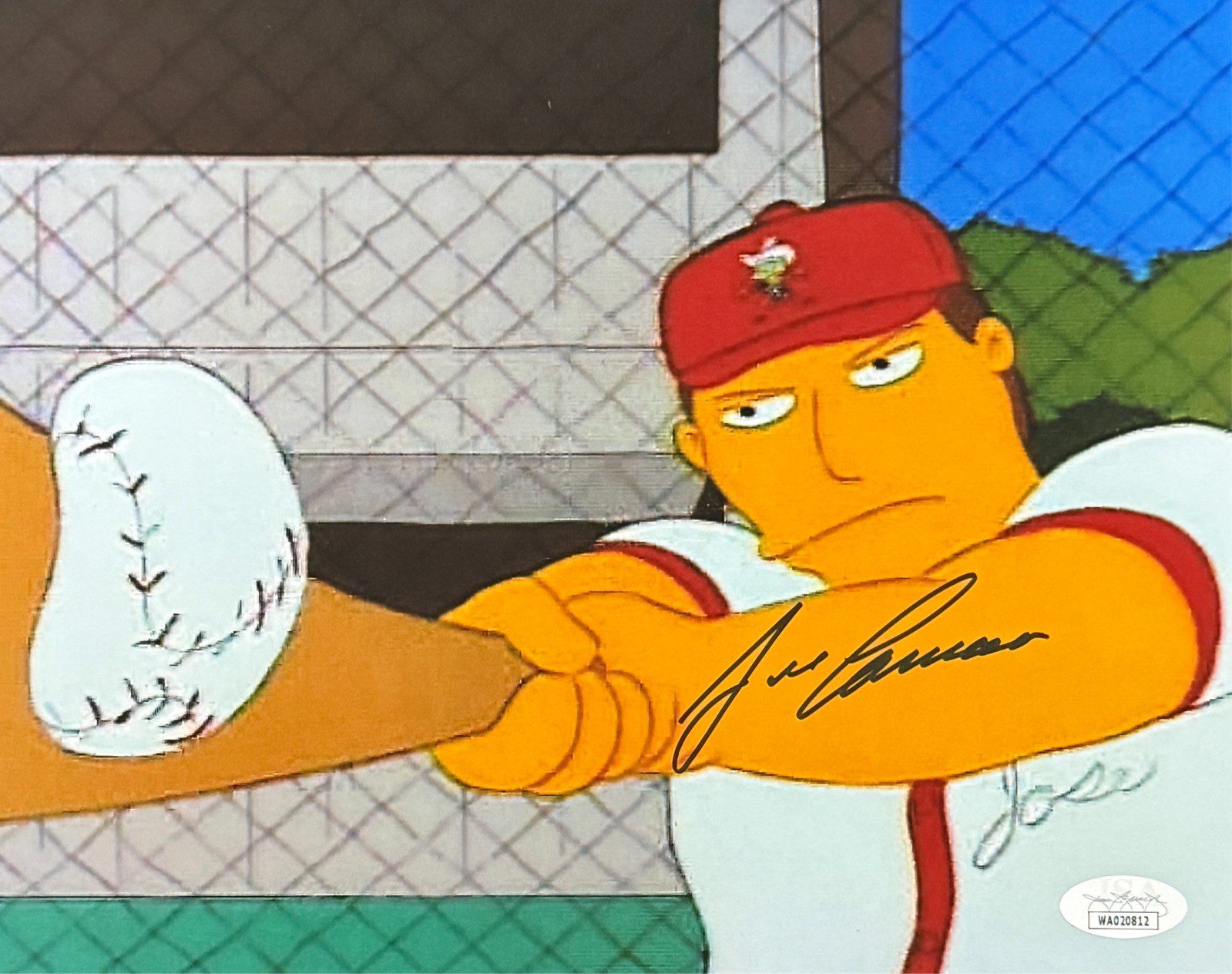 Jose Canseco Signed Autograph 8x10 Photo JSA Authenticated Simpsons #7